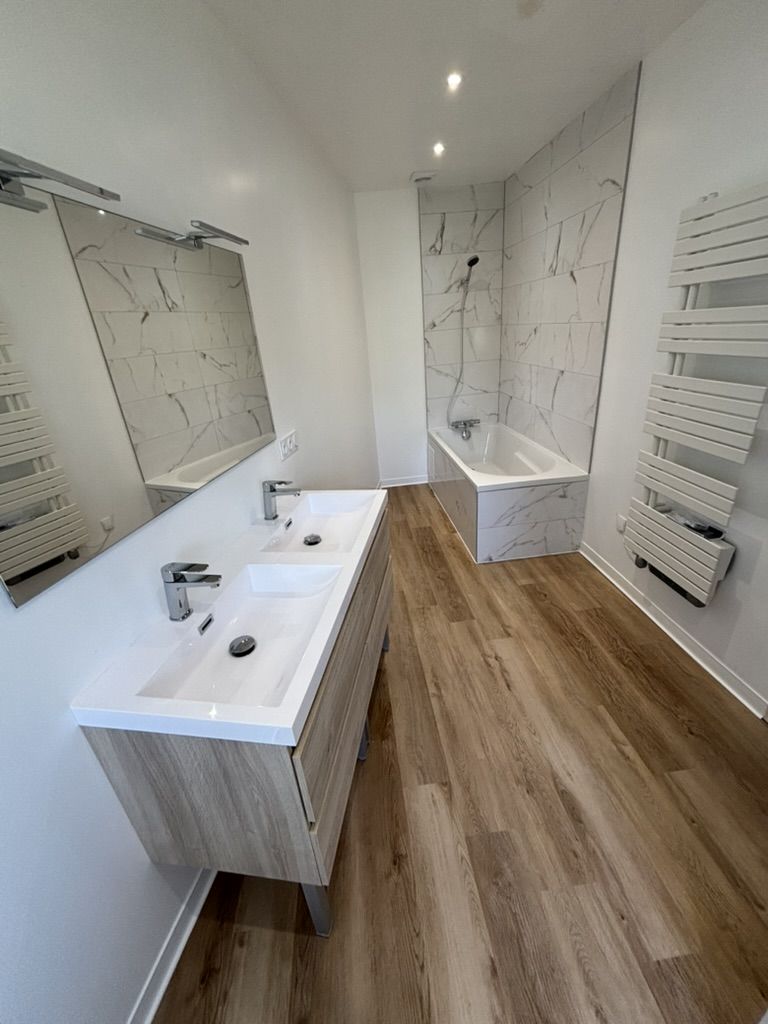 Création salle de bain - Réalisation par CM Sols et Bains à 81400 CARMAUX